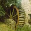 View from S of water wheel.