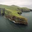 general oblique view of Dun Mingulay promontory, taken from SW.