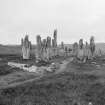 Callanish, stone circle and rows, from south.