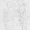 Annotated site plan of Lochside Distillery, Montrose.