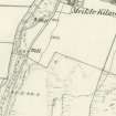 Extract from OS 6-inch map 1869, centred on roofless building.