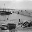 View of Cullen harbour wall from SW.