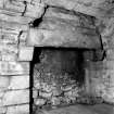 Vault under Banqueting House, fireplace