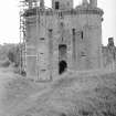 Caerlaverock Castle.
View of gatehouse from North.