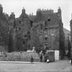 View of Burgess Street, Edinburgh. 
Captioned: 'Old House, Burgess Street, Leith'