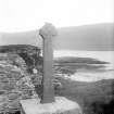 Mull, Inchkenneth Chapel.
View of ring-headed cross.