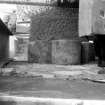 Interior.
View of tower pier underpinning and original base.