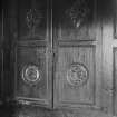 Interior.
Detail of aumbry doors.