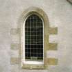 Detail of pointed window in west gable