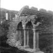 Iona, Iona Abbey.
View of remaining section of cloister arcade prior to restoration.