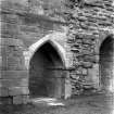 Historic photographic detail of doorway.