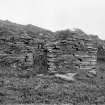 Eilach An Naoimh, chapel.
General view from West showing window and door.
