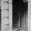 Detail of staircase entrance.