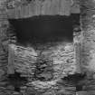 Dundee, Caird Park, Mains Castle.
Detail view of chimney.