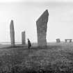 View of Stones of Stenness, Orkney in 1906.