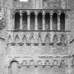 Detail of tiered arches on S transept wall.