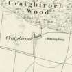 Craigberoch, farmstead. Extract from 1869 OS 6-inch map.