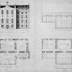 Traquair House
Plans and elevation showing proposed remodelling of House, with scale

