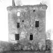 Historic photographic view of tower from SE.