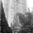 Dunkeld, Dunkeld Cathedral.
View of window in tower with curvilinear tracery.