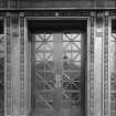 Exterior detail of central door in West entrance of Usher Hall