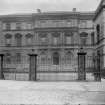 View from S of New Register House and gates.