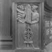 National Bank of Scotland, detail of carving on exterior.