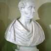 View of marble bust of William Pulteney Alison M. D. by William Brodie, 1861, ground floor W side.