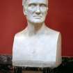 View of plaster bust of Dr John Thomson by Richard Westmacott the Younger, in the Hall.