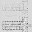 Edinburgh, Mayfield Road, Animal Genetics Building.
Photographic copy of ground and first floor plan.
Ink, paper.