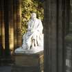 View of statue of Sir Walter Scott on the Scott Monument, Princes Street, Edinburgh