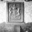 Detail showing coat of arms, Mr Smith's office