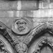 Detail of roundel on West front of Holyrood Abbey
