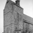 Kirkliston, Parish Church.
View of tower, belfry and South door.