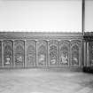Taymouth Castle, interior.
View of carved panels in Baron's dining room.