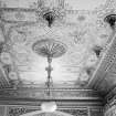 Taymouth Castle, interior.
View looking of ceiling in drawing room.