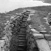 View of intramural staircase, Clickhimin broch.
