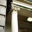 View of capital of column carved with birds and foliage, ground floor of 4 St Andrew square.