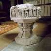 Interior.
View of font.