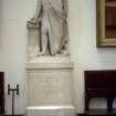 View of statue of Henry Dundas 1st Viscount Melville, in Parliament Hall.