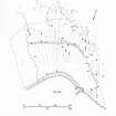 Publication drawing; St Kilda, Village: distribution plan of buildings built or remodelled since 1886. 
