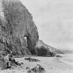 View of two men on the beach.
Titled: 'On the Solway Coast at Douglas Hall'; 'Uncle Wellwood'.