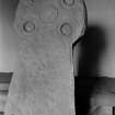 Detail of carved stone cross.
