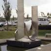 View of sculpture 'Questor', outside Xansa building, 7 Lochside Avenue.