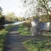 View of Resting Point, on N bank of Union Canal on E side of bridge at Ratho.