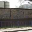 View of panel of beermakers on wall of Fountain Brewery (now in storage).