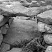 Stone bearing footprint marks