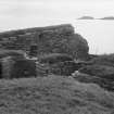 Chamber and outer wall of broch.