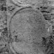 View of tombstone to George Scott of Gibleston d.1703 (RCAHMS 1946 No. 1498 (8))