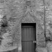 View of doorway in East wall of garden of Ravelston House